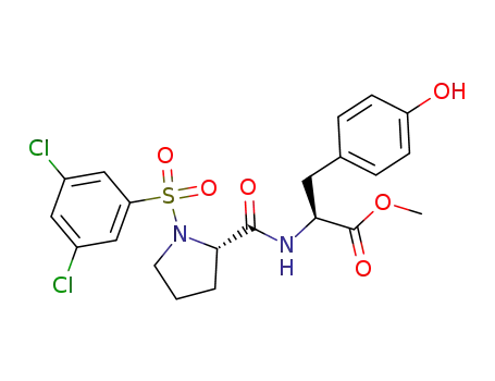 (S)-2-{[(S)-1-(3,5-Dichloro-benzenesulfonyl)-pyrrolidine-2-carbonyl]-amino}-3-(4-hydroxy-phenyl)-propionic acid methyl ester