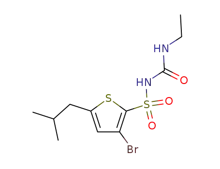 2-Thiophenesulfonamide,
3-bromo-N-[(ethylamino)carbonyl]-5-(2-methylpropyl)-
