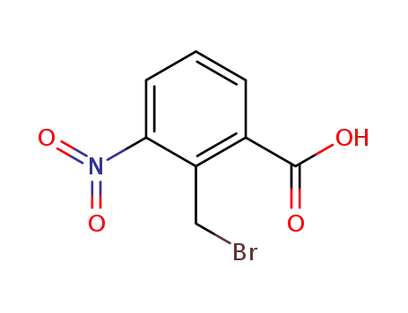 Molecular Structure of 632340-56-8 (Benzoic acid, 2-(bromomethyl)-3-nitro-)