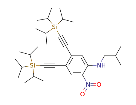 isobutyl-{2-nitro-4,5-bis-[(triisopropylsilanyl)-ethynyl]-phenyl}-amine