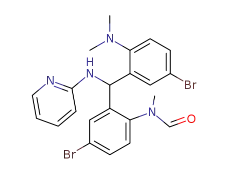N-(4-Bromo-2-{[5-bromo-2-(dimethylamino)phenyl][(pyridin-2-yl)amino]methyl}phenyl)-N-methylformamide