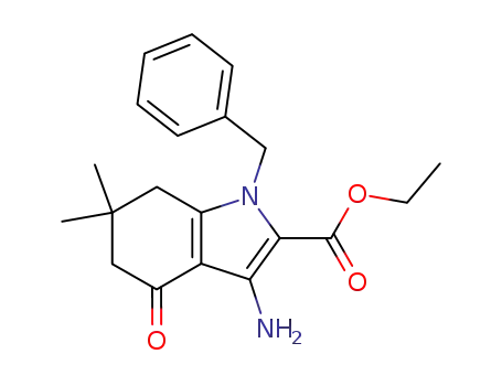 1-benzyl-2-ethoxycarbonyl-3-amino-4-oxo-6,6-dimethyl-4,5,6,7-tetrahydroindole