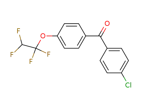 Molecular Structure of 334931-09-8 (4-CHLORO-[4'-(1,1,2,2-TETRAFLUOROETHOXY)]BENZOPHENONE)
