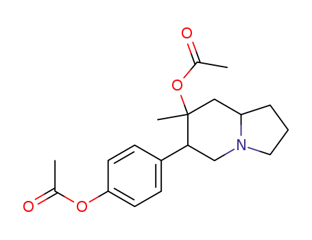 7-Indolizinol, 6-[4-(acetyloxy)phenyl]octahydro-7-methyl-, acetate (ester)