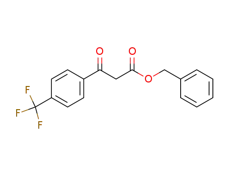 Molecular Structure of 188526-07-0 (BETA-OXO-4-(TRIFLUOROMETHYL)-BENZENEPROPANOIC ACID PHENYLMETHYL ESTER)