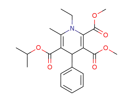 1-ethyl-6-methyl-4-phenyl-1,4-dihydro-pyridine-2,3,5-tricarboxylic acid 5-isopropyl ester 2,3-dimethyl ester