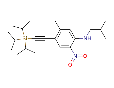isobutyl-{5-methyl-2-nitro-4-[(triisopropylsilanyl)-ethynyl]-phenyl}-amine