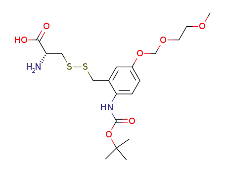 (R)-2-Amino-3-[2-tert-butoxycarbonylamino-5-(2-methoxy-ethoxymethoxy)-benzyldisulfanyl]-propionic acid