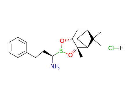 4,6-Methano-1,3,2-benzodioxaborole-2-methanamine,hexahydro-3a,8,8-trimethyl-a-(2-phenylethyl)-, hydrochloride (1:1), (aR,3aS,4S,6S,7aR)-