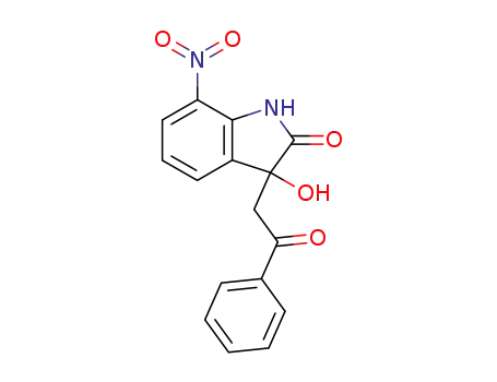 3-hydroxy-7-nitro-3-(2-oxo-2-phenyl-ethyl)-1,3-dihydro-indol-2-one