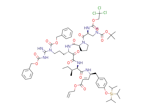 C<sub>68</sub>H<sub>94</sub>Cl<sub>3</sub>N<sub>9</sub>O<sub>16</sub>Si