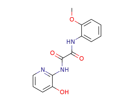 Molecular Structure of 380613-14-9 (N-(3-hydroxypyridin-2-yl)-N'-(2-methoxyphenyl)oxamide)