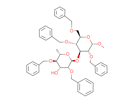 Methyl 2,4,6-tri-O-benzyl-3-O-(2,4-di-O-benzyl-α-L-rhamnopyranosyl)-α-D-glucopyranoside