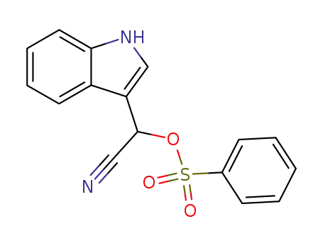 α-cyanomethyl(3-indolyl)benzenesulfonate