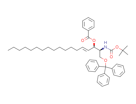 (2S,3R,4E)-3-BENZOYL-2-TERTBUTYLOXYCARBONYLAMINO-1-TRIPHENYLMETHYL-4-OCTADECEN-1,3-DIOL