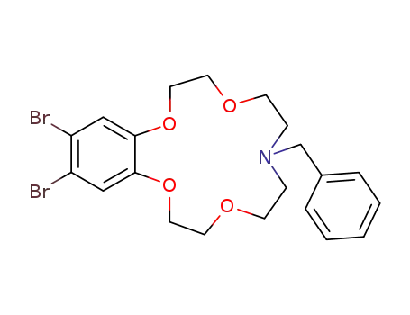 1,2-(7-benzyl-7-aza-1,4,10,13-tetraoxatridecamethylene)-4,5-dibromobenzene