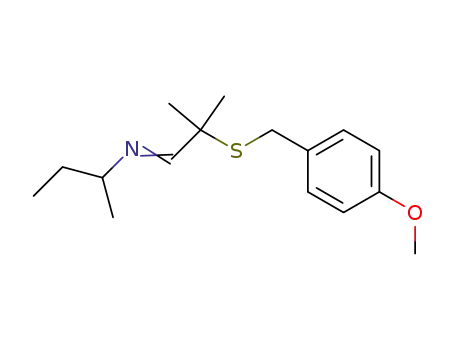 N-[2-(p-methoxybenzylthio)-iso-butylidene]-sec-butylamine