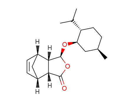 (1S,2R,5S,6S,7R)-5-((1R,2S,5R)-2-Isopropyl-5-methyl-cyclohexyloxy)-4-oxa-tricyclo[5.2.1.0<sup>2,6</sup>]dec-8-en-3-one