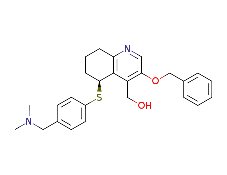 [3-benzyloxy-5-(4-dimethylaminomethyl-phenylsulfanyl)-5,6,7,8-tetrahydro-quinoline-4-yl]methanol