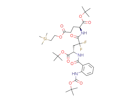 N-Boc-Abz-4,4-difluoroglutamic acid α-tert-butyl ester γ-glutamic acid α-tert-butyl γ-2-(trimethylsilyl)ethyl ester