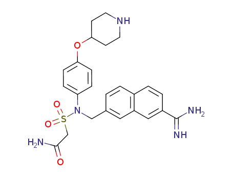 [N-[(7-amidino-2-naphthyl)methyl]-N-[4-[(4-piperidyl)oxy]phenyl]sulfamoyl]acetamide