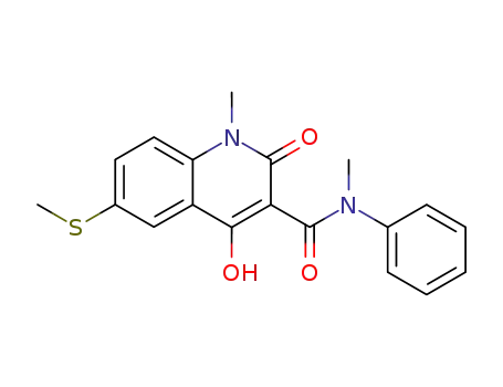 4-Hydroxy-N,1-dimethyl-6-(methylsulfanyl)-2-oxo-N-phenyl-1,2-dihydroquinoline-3-carboxamide