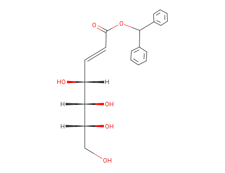 diphenylmethyl (E)-2,3-dideoxy-D-arabino-hept-2-enonate