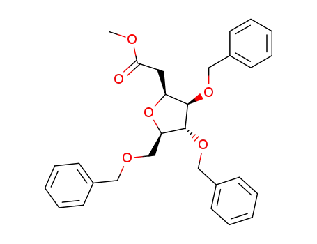 methyl 3,6-anhydro-4,5,7-tri-O-benzyl-2-deoxy-D-glycero-D-gulo-heptonate