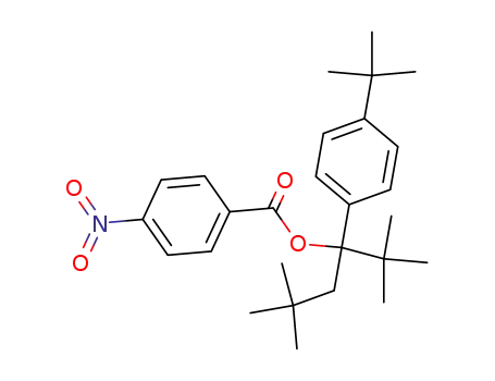 4-nitro-benzoic acid 1-<i>tert</i>-butyl-1-(4-<i>tert</i>-butyl-phenyl)-3,3-dimethyl-butyl ester