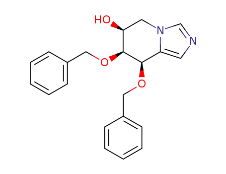 (6S,7S,8R)-7,8-Bis-benzyloxy-5,6,7,8-tetrahydro-imidazo[1,5-a]pyridin-6-ol