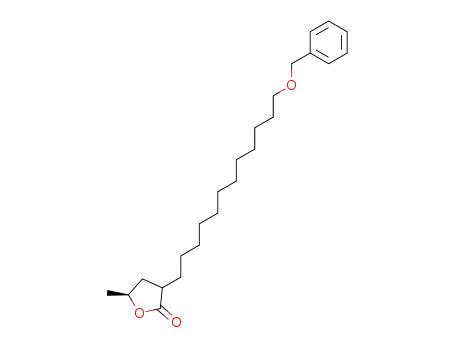 (5S)-3-(12'-benzyloxydodecyl)-5-methyldihydrofuran-2(3H)-one