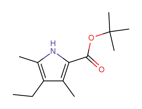 Molecular Structure of 31896-92-1 (1H-Pyrrole-2-carboxylic acid, 4-ethyl-3,5-dimethyl-, 1,1-dimethylethyl
ester)