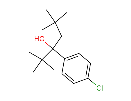 Molecular Structure of 34235-21-7 (Benzenemethanol,
4-chloro-a-(1,1-dimethylethyl)-a-(2,2-dimethylpropyl)-)
