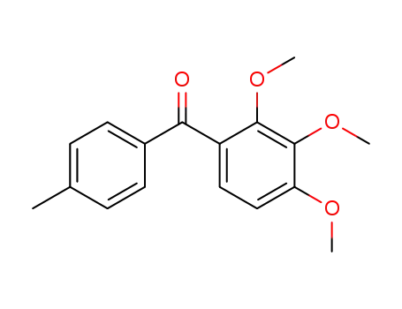Molecular Structure of 6342-98-9 ((4-methylphenyl)(2,3,4-trimethoxyphenyl)methanone)