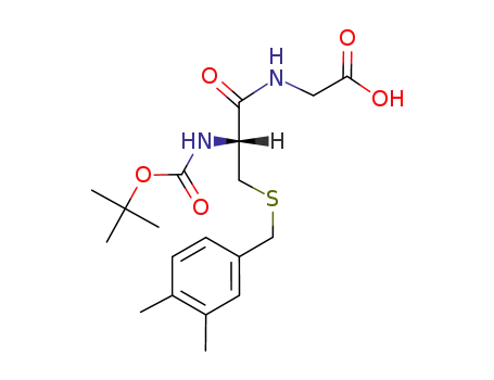 Molecular Structure of 166036-87-9 (N-tert-butoxycarbonyl-S-(3,4-dimethylbenzyl)-L-cysteinylglycine)