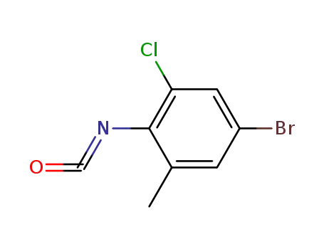 Molecular Structure of 77159-77-4 (4-BROMO-2-CHLORO-6-METHYLPHENYL ISOCYANATE)