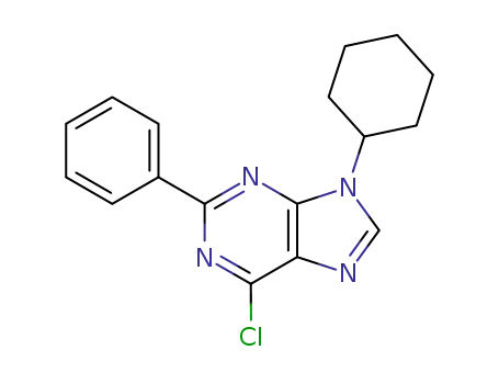 6-chloro-9-cyclohexyl-2-phenylpurine