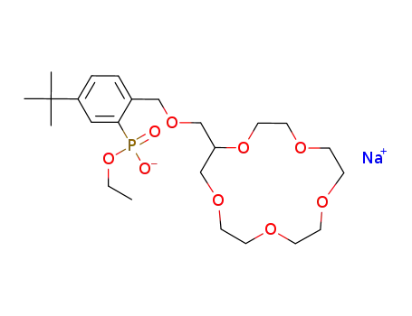 Phosphonic acid,
[5-(1,1-dimethylethyl)-2-[(1,4,7,10,13-pentaoxacyclopentadec-1-ylmeth
oxy)methyl]phenyl]-, monoethyl ester, sodium salt