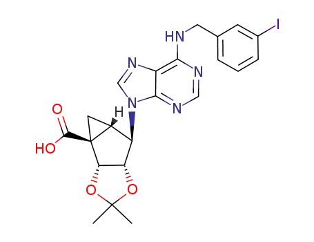 (1aS,1bR,4aS,5R,5aS)-5-[6-(3-Iodo-benzylamino)-purin-9-yl]-3,3-dimethyl-tetrahydro-2,4-dioxa-cyclopropa[a]pentalene-1a-carboxylic acid