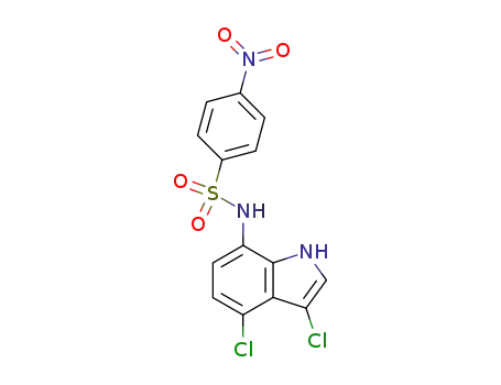 N-(3,4-dichloro-1H-indole-7-yl)-4-nitrobenzenesulfonamide