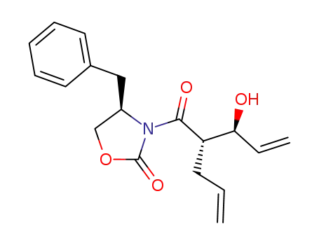 (R)-3-((2S,3S)-2-Allyl-3-hydroxy-pent-4-enoyl)-4-benzyl-oxazolidin-2-one