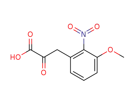 2-nitro-3-methoxy-α-(oxo)benzenoacetic acid