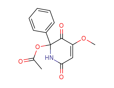 acetic acid 4-methoxy-3,6-dioxo-2-phenyl-1,2,3,6-tetrahydropyridine-2-yl ester