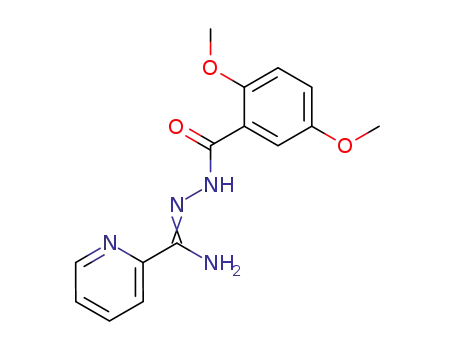 Molecular Structure of 443643-14-9 (1-(2',5'-dimethoxyphenyl)-4-(pyridin-2-yl)acylamidrazone)
