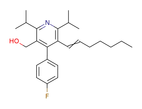 [4-(4-Fluoro-phenyl)-5-((E)-hept-1-enyl)-2,6-diisopropyl-pyridin-3-yl]-methanol