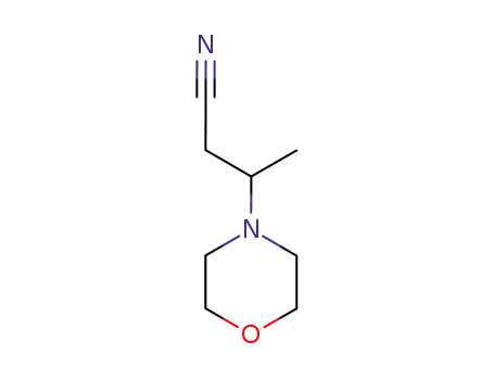 Molecular Structure of 38405-81-1 (4-Morpholinepropanenitrile,  -bta--methyl-)