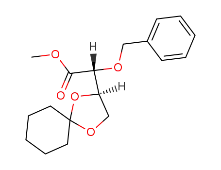 (R)-Benzyloxy-(R)-1,4-dioxa-spiro[4.5]dec-2-yl-acetic acid methyl ester