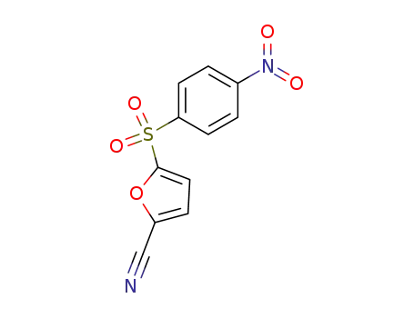Molecular Structure of 75745-64-1 (5-((4-Nitrophenyl)sulfonyl)-2-furancarbonitrile)