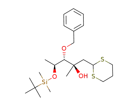 (2R,3S,4S)-3-Benzyloxy-4-(tert-butyl-dimethyl-silanyloxy)-1-[1,3]dithian-2-yl-2-methyl-pentan-2-ol