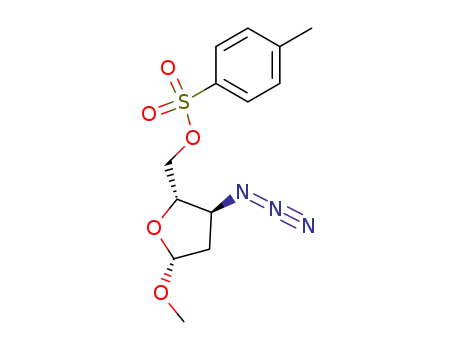 methyl 3-azido-2,3-dideoxy-5-O-p-toluenesulfonyl-β-D-erythro-pentofuranoside